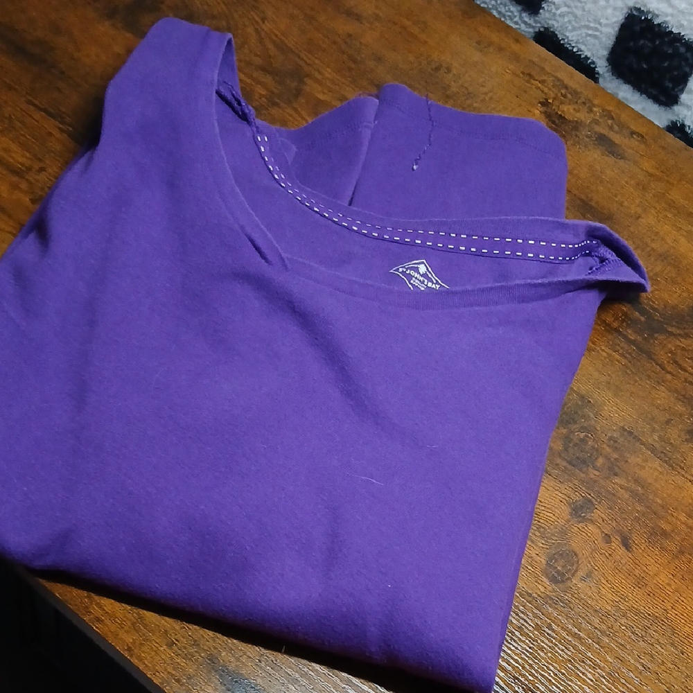 Purple V-Neck Shirt